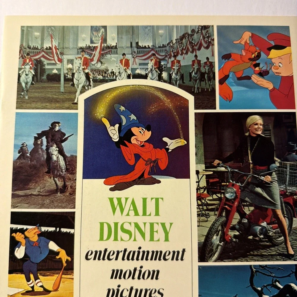 Walt Disney Entertainment Motion Pictures 1970-1971 Catalog of 16mm films rental